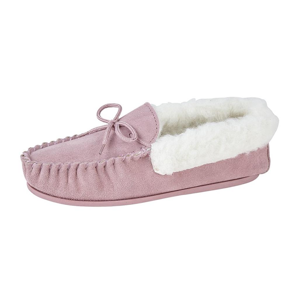Mokkers Pantuflas Mocasín Emily de Ante para Mujer