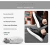 5001 Herren Höhe-Steigernde Low-Top Plateau-Sneaker, Obermaterial aus Rindsleder, Dicke Sohle, Lässige Weiße Sportschuhe, Trendiger Frühjahrsstil.