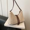 Straw Bag Woven New Vacation Backpack Fashionable Versatile Single Shoulder Large Capacity Beach Underarm Oblique Span Bag