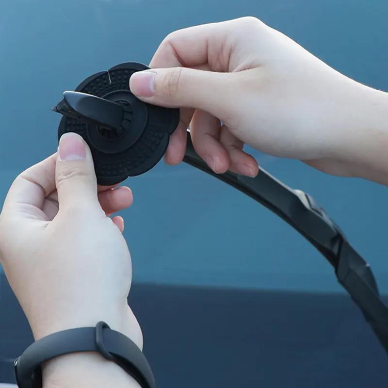 Protecteur de bras d'essuie-glace de voiture, housse anti-poussière, tampon en silicone automatique, housses de protection contre les feuilles
