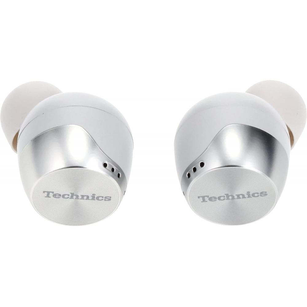 Panasonic Fones de ouvido sem fio TechnicS Eah Az70w S Silver Bluetooth com cancelamento de ruído IPX4 Silver