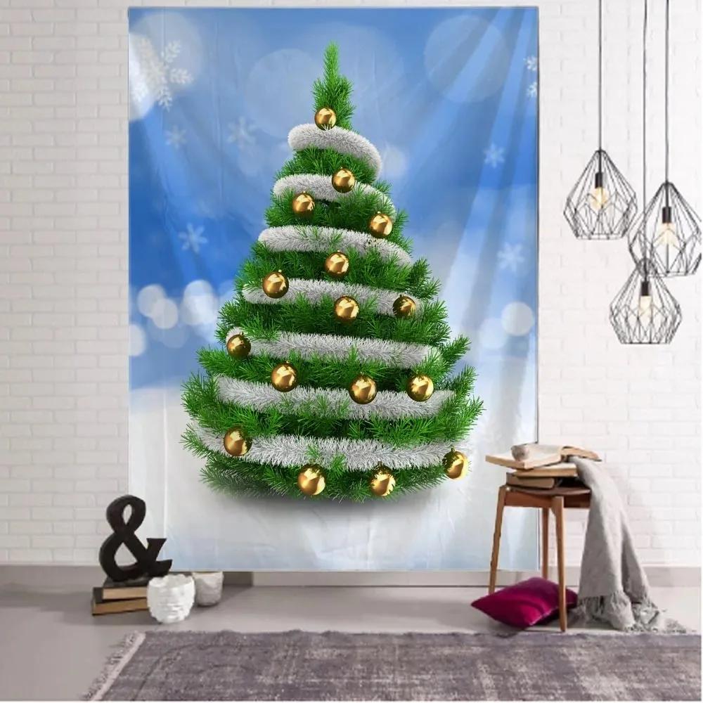 

Рождественская елка Креативный узор Гостиная Спальня Домашнее украшение на стену Гобелен 100x75cm