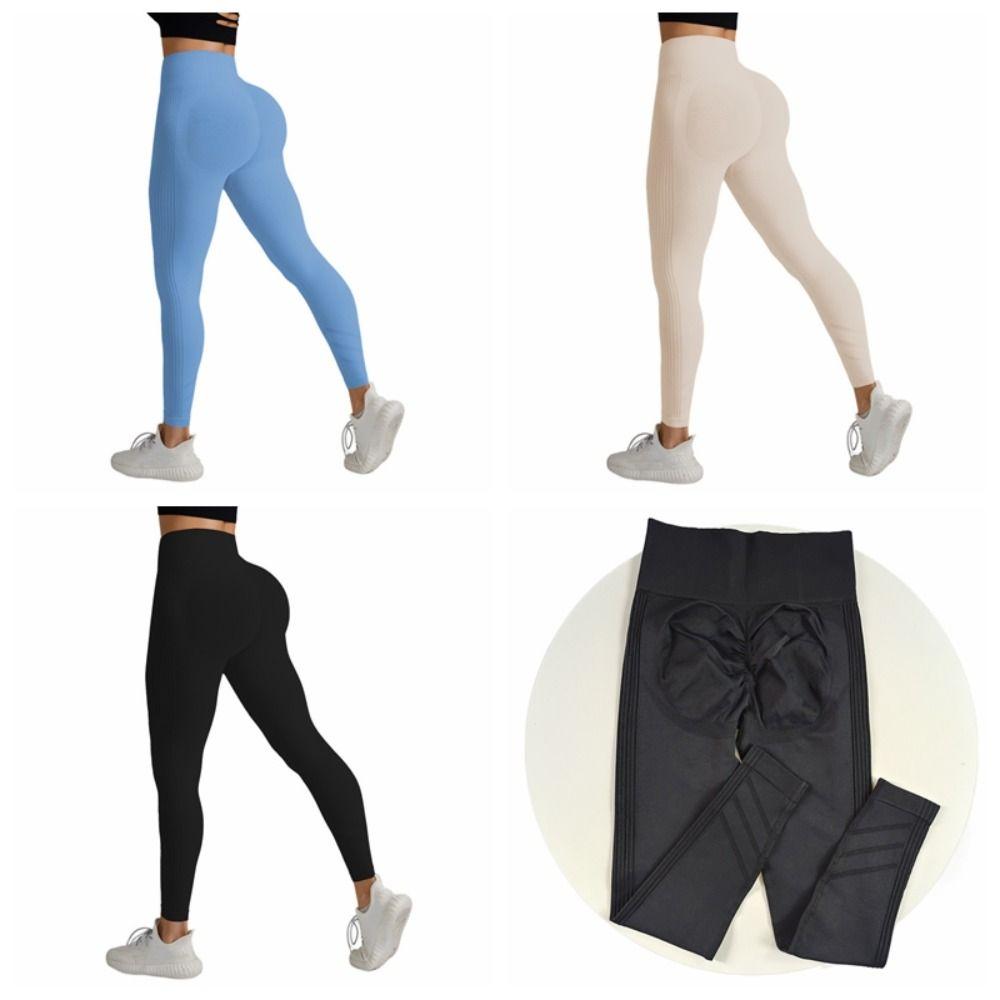 High Waist Yoga Sports Pants Elastic Yoga Seamless Leggings Sports Fitness Leggings Sports