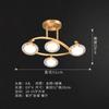 New led Ceiling Lights For Living Room Bedroom Home Golden&BLack by sala Modern Led Ceiling Lamp Home Glass Lampshade Lighting