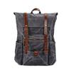 New Retro Men's Canvas Backpack, Outdoor Waterproof Hiking and Mountaineering Bag, Large-capacity Camping