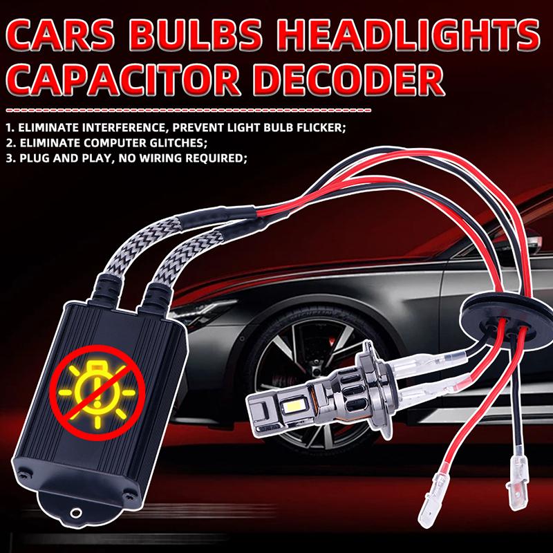 2PCS Canbus Decoder LED H7 Error Free Turbo Anti-Flicker Error Canceller EMC External Driver Mini CANBUS Plug and Play 12V 24V