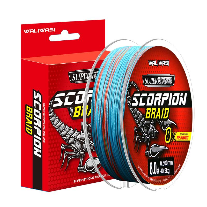 8 Strands Braided Pe Fishing Line 100M Japan Imported 0.4-5.0 6-40Lb Multifilament Main Line For Lure Fishing Super Strong Smoot