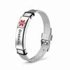 Europäisches & Amerikanisches Minimalistisches Geflochtenes Lederarmband mit Gravierbarer Edelstahlplatte