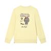 FILA Heritage Fashion Versatile Letter Pullover Long Sleeve Sweatshirt Women sweatshirt Yellow-Azalea F11W448214FYE