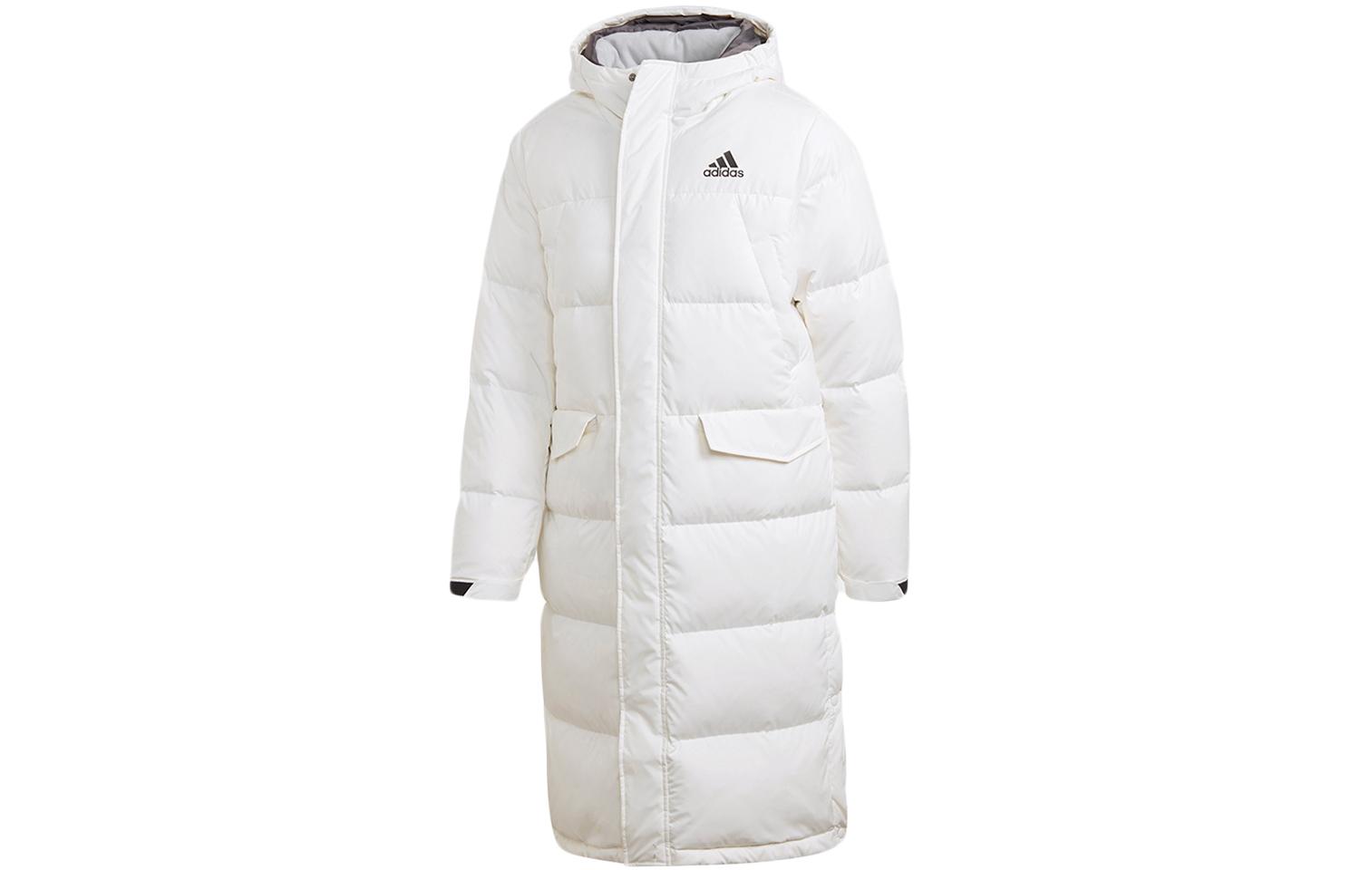 Adidas LONG DOWN Jacket Winter Men s Bright White GK0665 XXL
