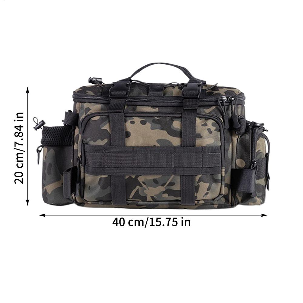 

Tackle Box Bag Large Capacity Gear Holder Waterproof Fishing Bag For Outdoor Saltwater Freshwater Lake River Shore Pier Pond