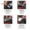 Jar Bottle Opener Multifunctional Adjustable Stainless Steel Easy Lid Gripping And Can Opening Rust-Resistant Kitchen Accessory