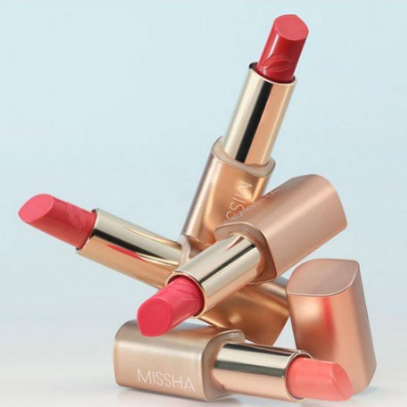 MISSHA Art Glam Rouge Lipstick Moisturizing Satin Lipstick Vibrant Color Korean Lip Makeup 3.6g