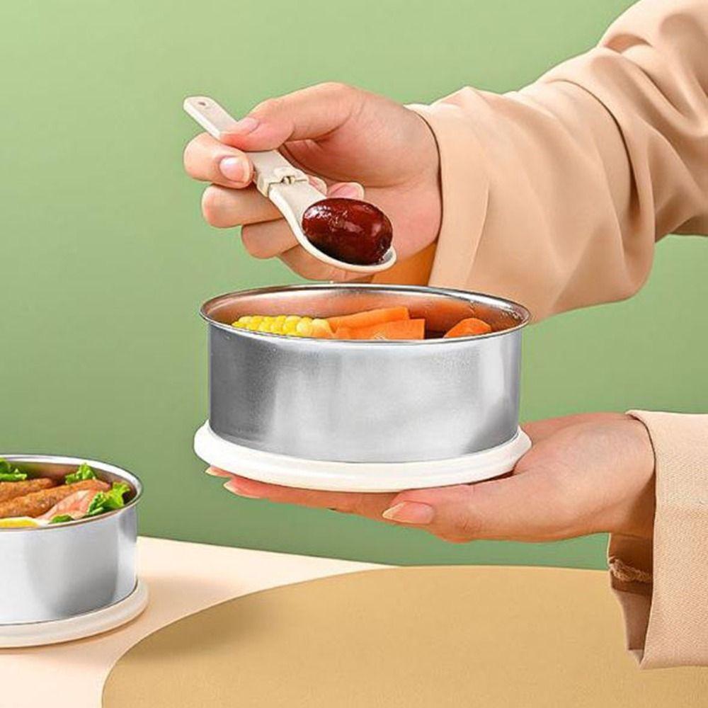 Large Capacity Thermal Lunch Box Round Insulated Lunch Box Portable Lunch Container Set  School