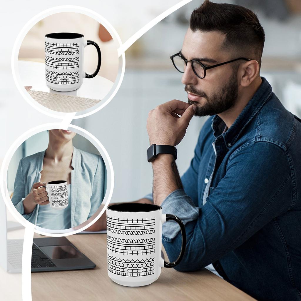 Această cană de cafea cu mesaj ascuns, creativă, nouă cană de cafea neagră distractivă pentru bucătărie ceramică
