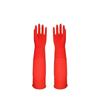 Velvet-Lined Waterproof Latex Dishwashing Gloves - Thick, Warm, Rubber Gloves for Household Use