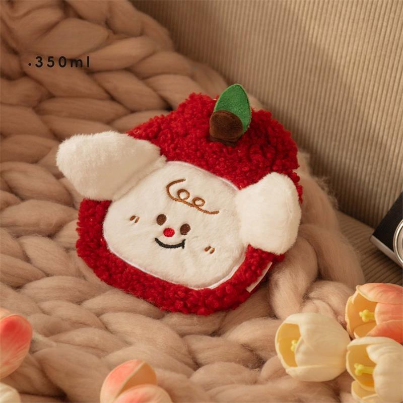 New Hot-selling Small Hand Warmer Winter Warm Water Bag Creative Cute Apple Puppy Hot Water Bottle Office Warm Water Bag Gift