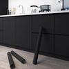 Thicken Pure  Black Removable Waterproof  Wallpaper Matte Contact Paper Wall Self Adhesive Countertop Cupboard Shelf PVC