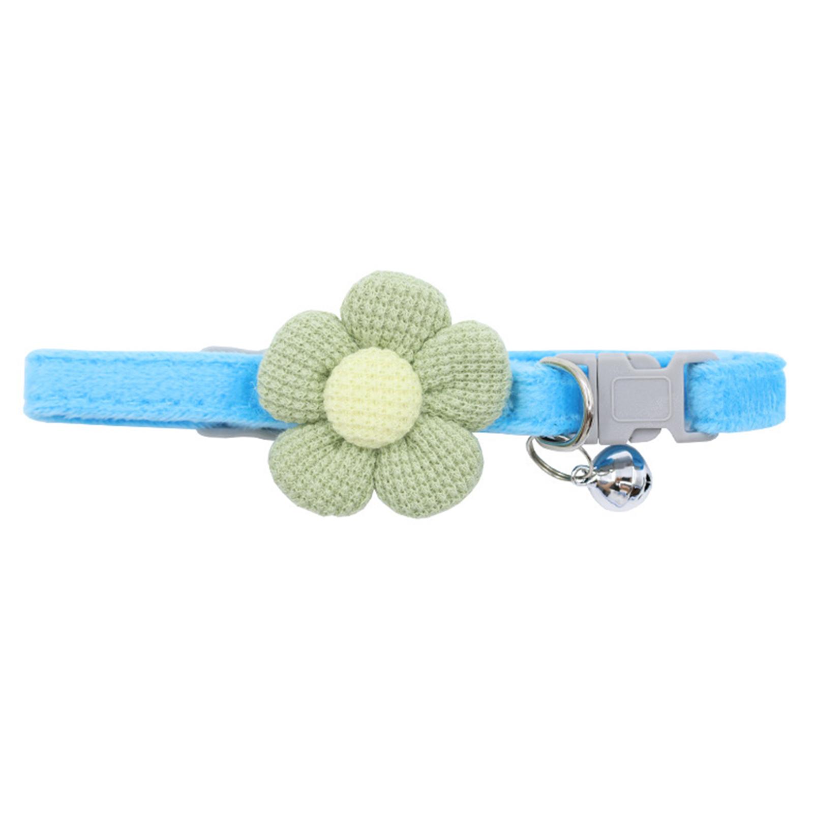 

Flower Collars For Kittens Small Dogs Floral Design Pet Supply Present Idea As Shown небесно-голубой