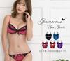 Smile Lala Red C65 Bra and Panties Sexy Lingerie for Girls and Padded Underwear with Sponge Pads for Armpit Lifting and Highly Adjustable Sweat Warm