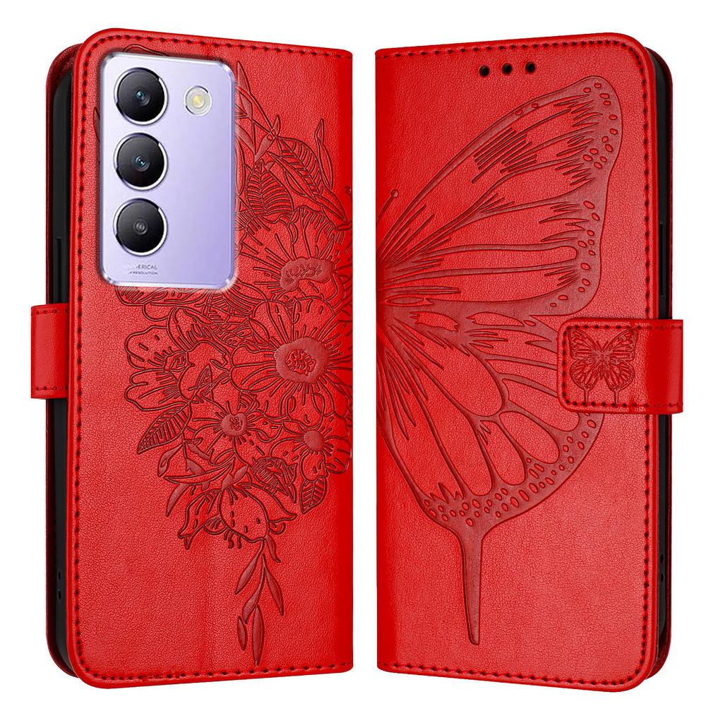 Vivo V30 Lite Magnetic attraction Leather Case For Vivo V30 Pro 5G V30 SE V40 SE Holster Flip Cover Case Phone butterfly Wallet