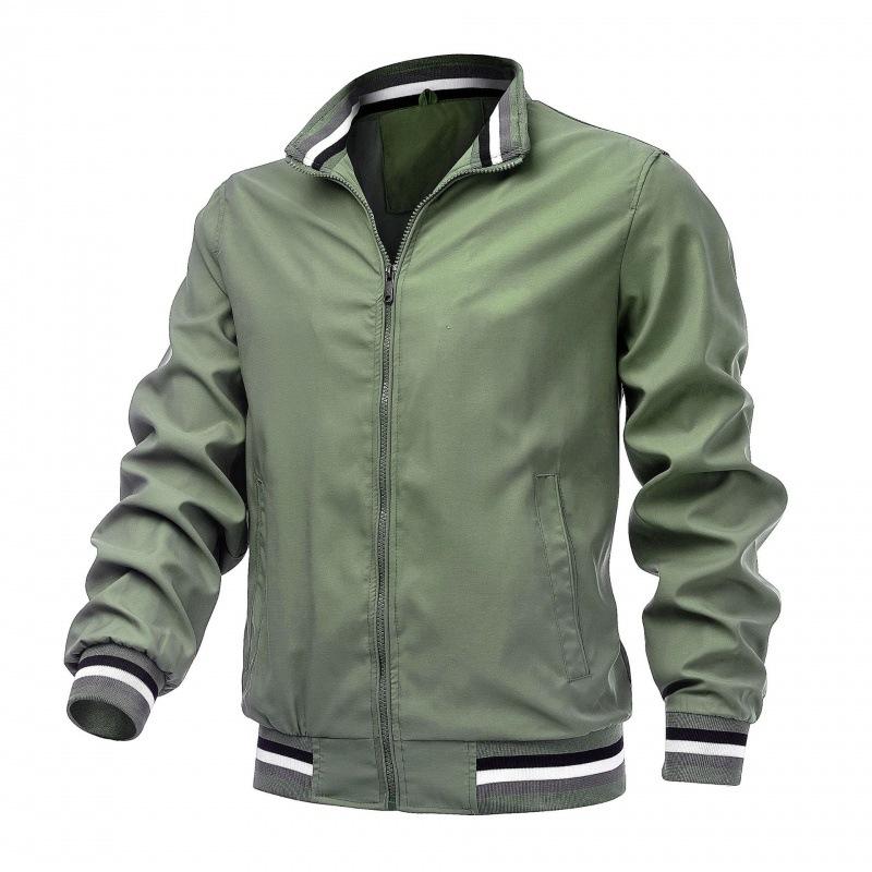 New Casual Jacket for Men Spring and Fall Sports Solid Color Men's Coat for Men