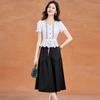 Ke Bei'er Elegant Slim-Fit Two-Piece Shirt and Skirt Set
