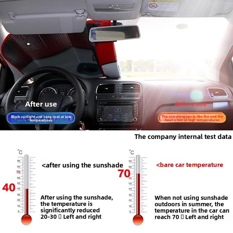 Car Solar Protection 4 Colors Eyes Heated Windshield Sunshade Car Window Windscreen Cover Sun Shade Auto Sun Visor Car-covers