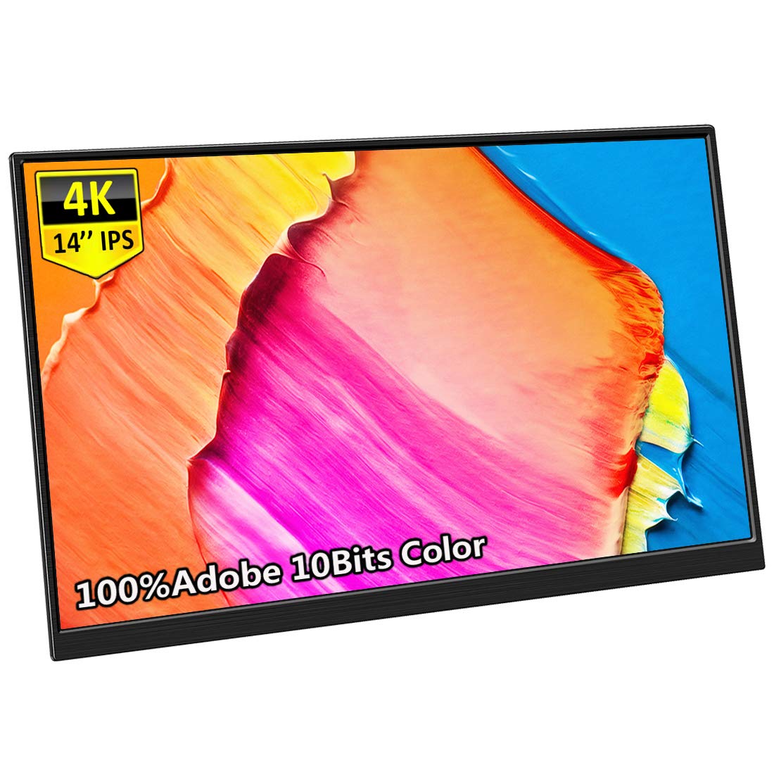 

Corkea Mobile 4K Mobile Adobe RGB Color IPS Narrow Bezel Thin and USB Stand Included 14-inch Monitor, Resolution, 38402160, Display, 100% Gamut,