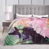 Wicked For Good Glinda and Elphaba Blanket Warm Soft Plush Bedding Throws For Living Room Decorative Flannel Bedspread Bed Cover