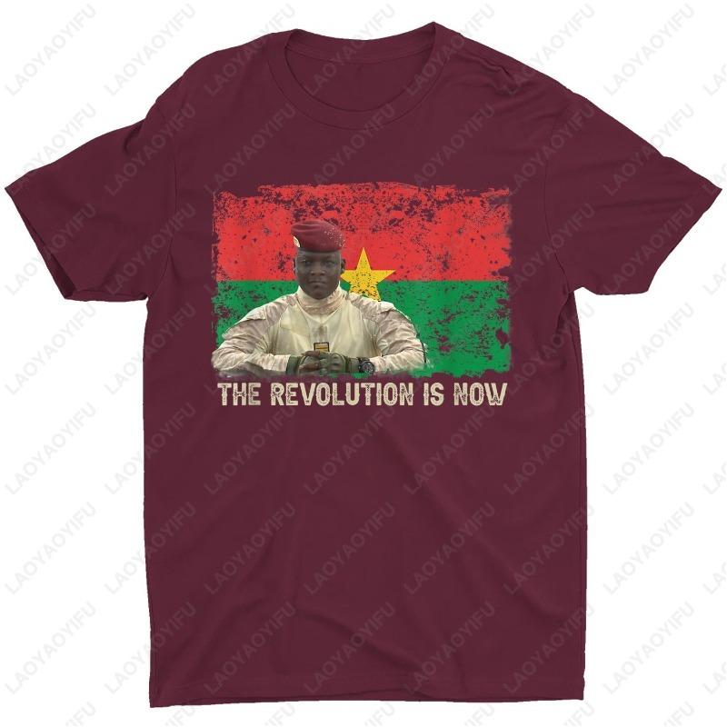 President Ibrahim Traore Burkina Faso Tribute Men Women TShirt Vintage Nostalgia Classics Men Women Cotton Hipster Tops Male Tee