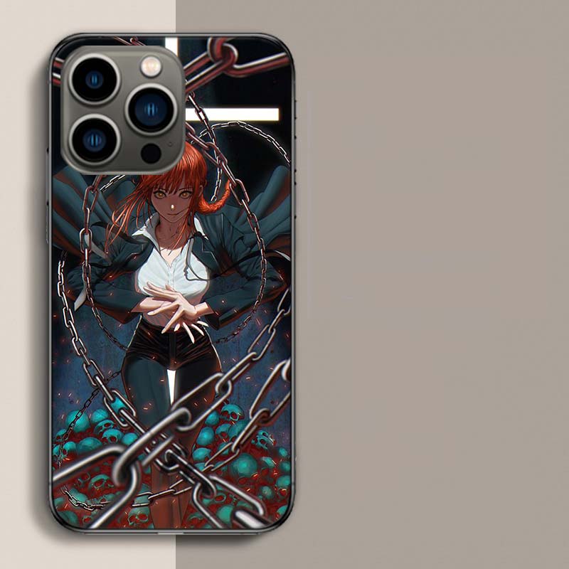 Anime Chainsaw Man Phone Case For Iphone 17 Air 15 Pro 14 Plus 16 Pro Max 12 13 Mini 11 16E X XS Cover Cute Fundas