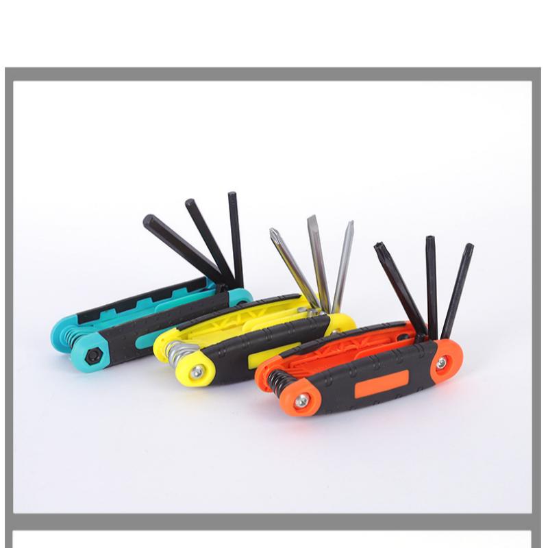 Xiaomi HOMEFISH 8 in 1 Foldable Hex Key Set Allen Wrench Rustproof High Hardness Hexagon Wrench Kit for Home Repair