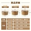 Asdays Disposable Lunch Boxes, Disposable Bowls, Disposable Containers with Lids, Kraft Paper Bowls, Paper Plates (500ml, Set of 50)