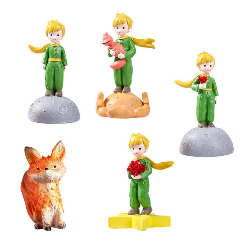 Creative New Little Prince Diy Resin Crafts Fox Cake Baking Eternal Flower Mini Ornaments