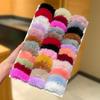 30pcs Set of Colorful, Youthful, Simple, and Lazy-Style Plush Hair Ties, Perfect for Pairing with Sweaters and Daily Commutes in Autumn and Winter