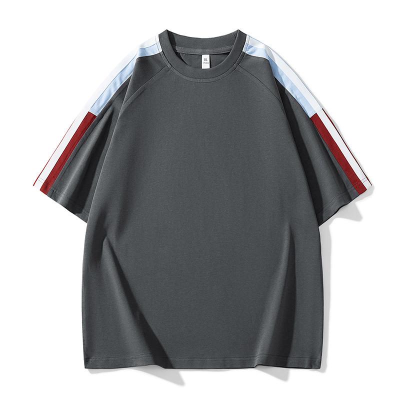 Men's Short Sleeve T-Shirt Summer Ice Boys Hong Kong Style Half Sleeve T-Shirt Casual Sports Top Fashion Loose Fit Daily T-shirt