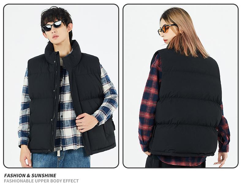 2025 Winter Men's Trendy Heavyweight Sleeveless Cotton Jacket, Plus Size Available