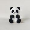 Cute Panda Ornaments 3D Printed Ornaments, & Pillow Desktop Figurine, Stress Relief Sculpture Desk Accessories for Office Home Decoration, Creative