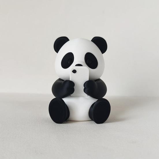 Cute Panda Ornaments 3D Printed Ornaments, & Pillow Desktop Figurine, Stress Relief Sculpture Desk Accessories for Office Home Decoration, Creative