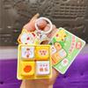 Luminous Mechanical Keyboard Keychain Animal Fingertip Button Key Ring  Fun Gifts