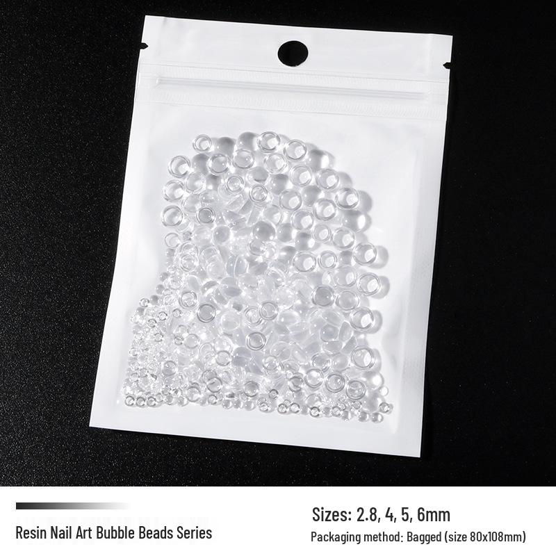 

Слезы русалки: Полукруглые прозрачные бусины для нейл-арта