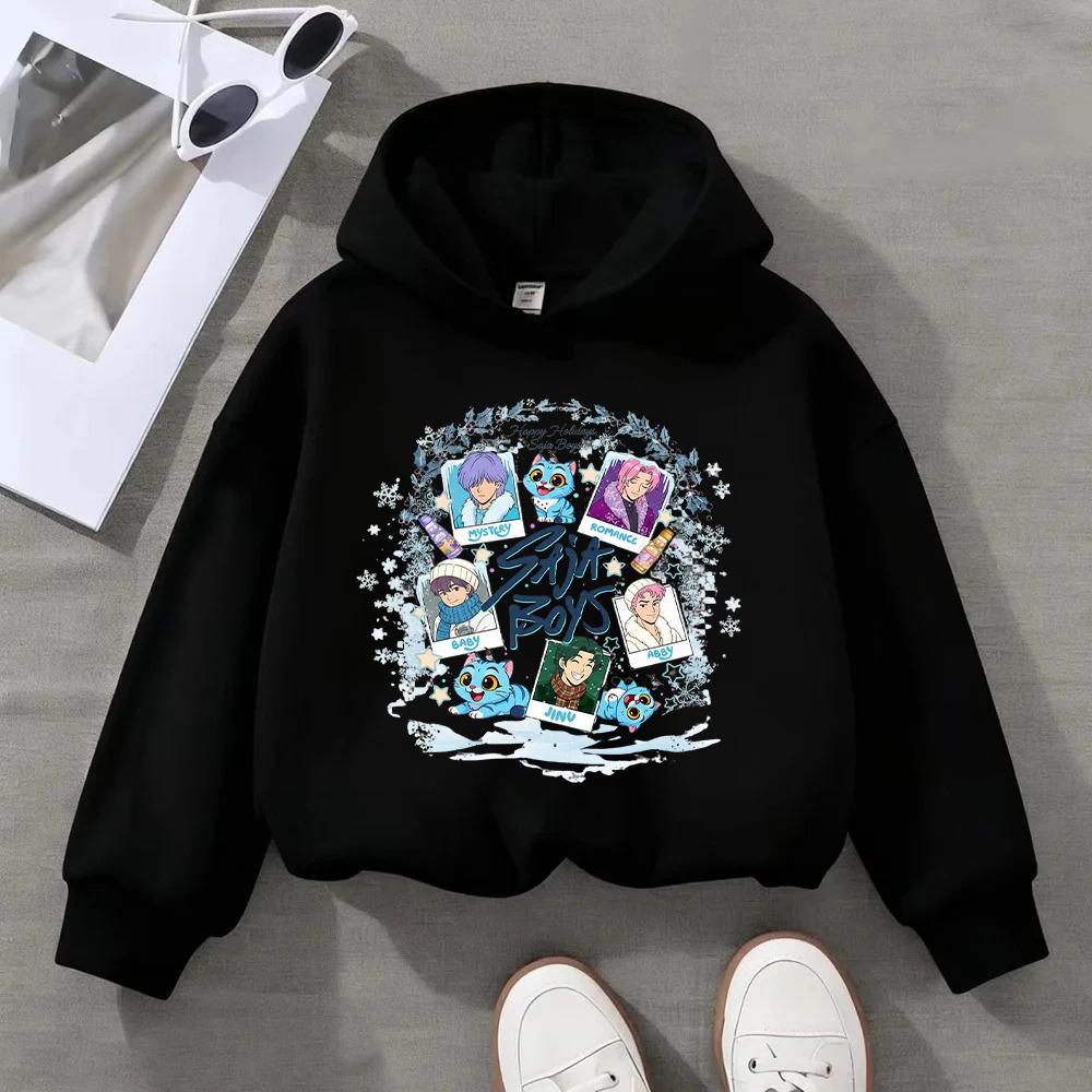 Comfortable Huntmas Children's Hoodie with Cute Christmas Characters and a "Huntmas Wishes" Designed Girls' Sweatshirt