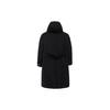 Nike Casual Logo Solid Color Long Hooded Jacket Cotton Coat Winter Women jackets Black DD4659-010