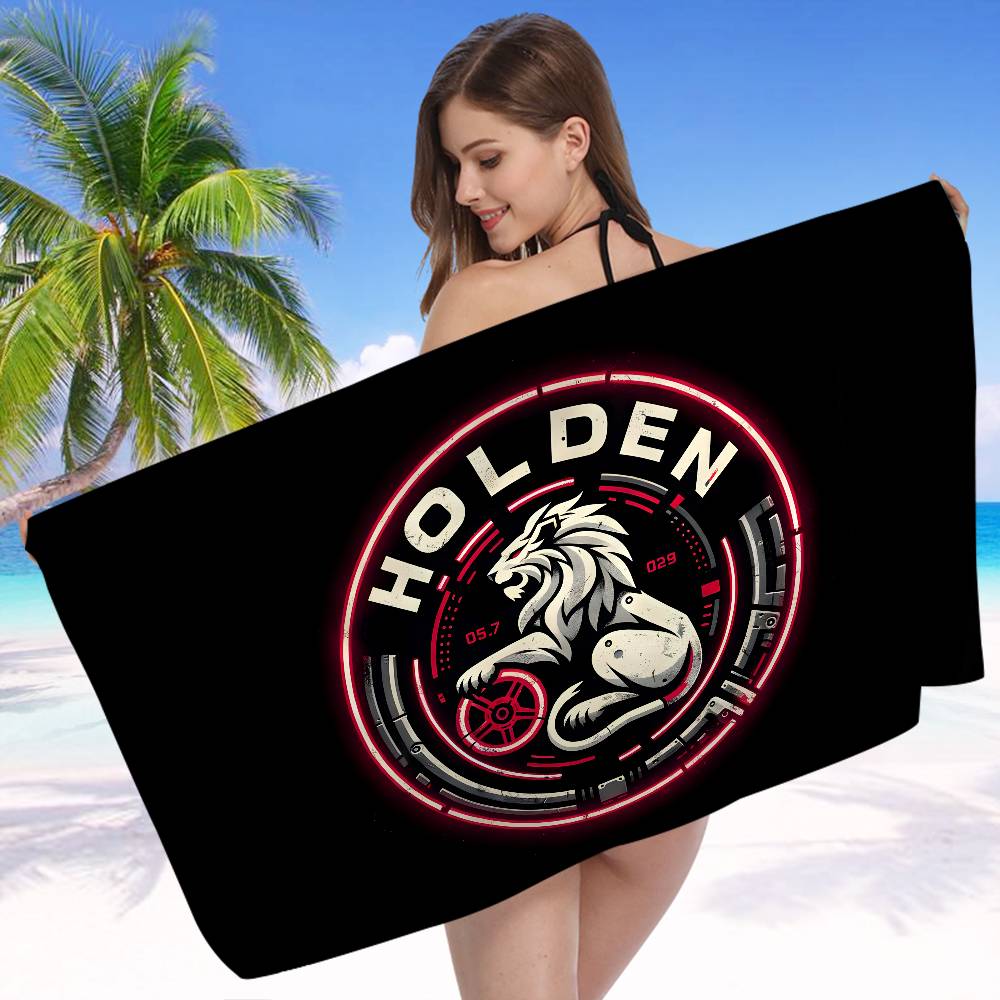 H-Holdens Car Microfiber Blanket Quick Drying Beach Towels Oversized Printing Super Absorbent Pool Towel Blanket