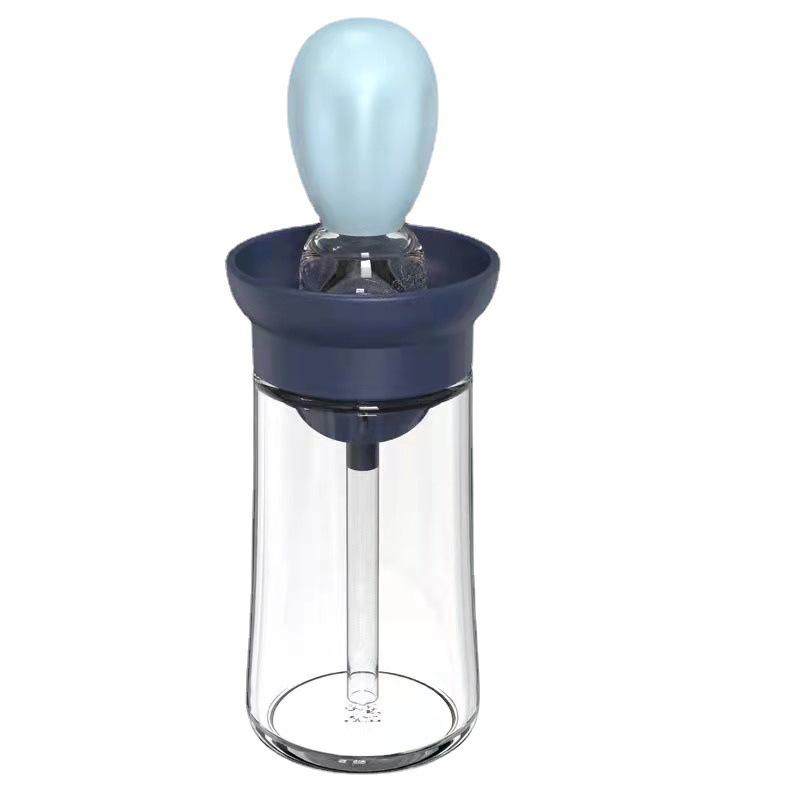 Integrated Silicone Oil Brush & Bottle for Kitchen, Baking, BBQ, and Air Fryer