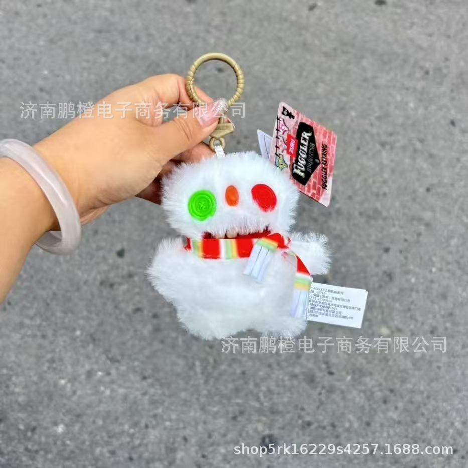 11cm Cute Tooth Monster Plush Toy Christmas Series Ugly Cute Funny Trendy Plush Toy Doll Birthday Gift