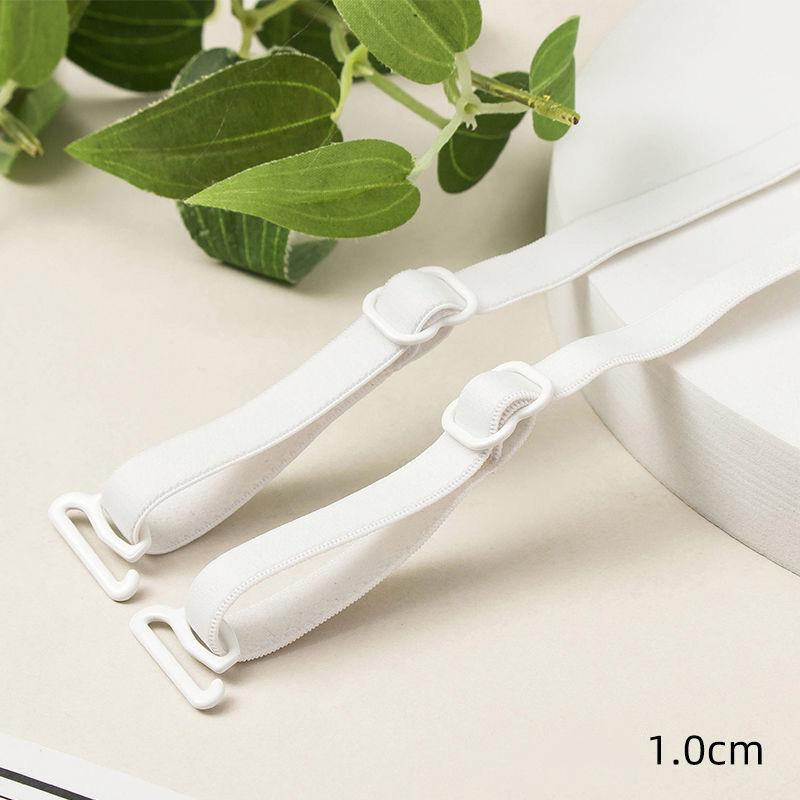 1Pair Slip Resistant Bra Straps Nylon Elastic Bands Rubber Stretch Belt Soft Underwear Spring Tape Ribbon DIY Sewing Accessories