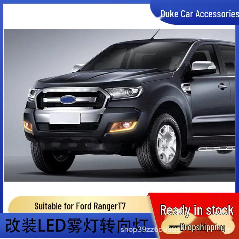 LED Daytime Running & Fog Light Kit for Ford Ranger T7 (2015-2018) with Turn Signal Integration