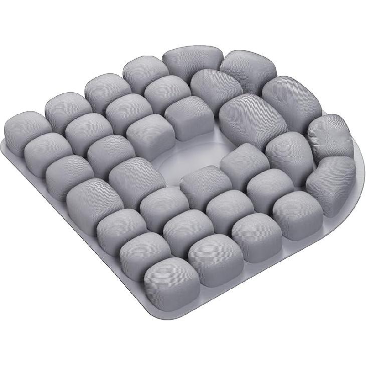 Travel Seat Cushion, Comfortable 3D Inflatable Seat Cushion For Hemorrhoid And Tailbone Pain Relief, Optimal Support For Long Sitting In Car, Air